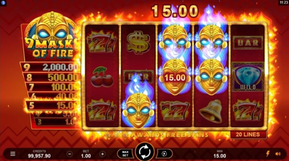 Символы 9 Masks of Fire