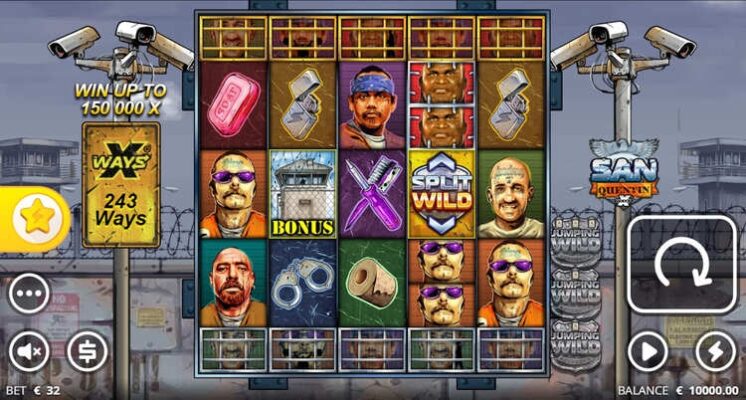 Оформление игрового автомата San Quentin xWays