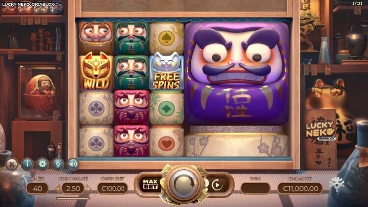 Встроенные символы Lucky Neko Gigablox