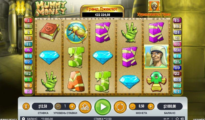 Дизайн слота Mummy Money