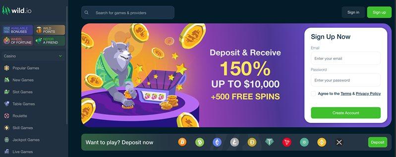 Обзор казино Wild io 