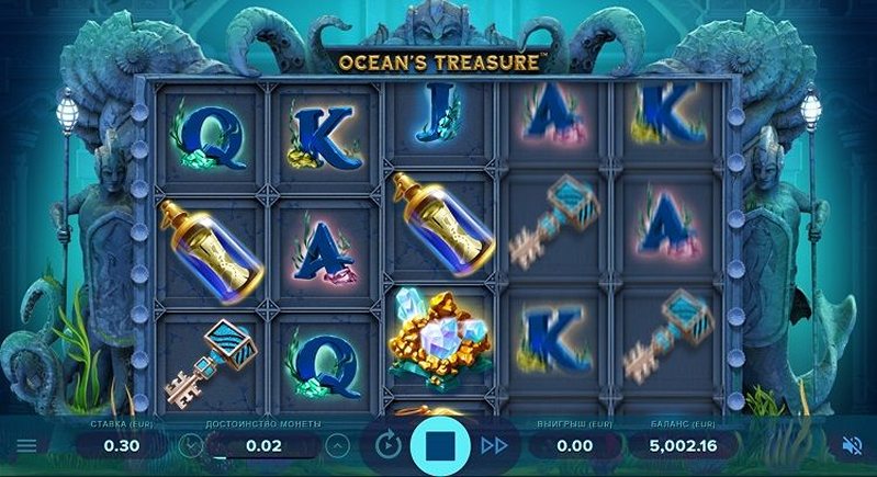 Дизайн слота Ocean's Treasure
